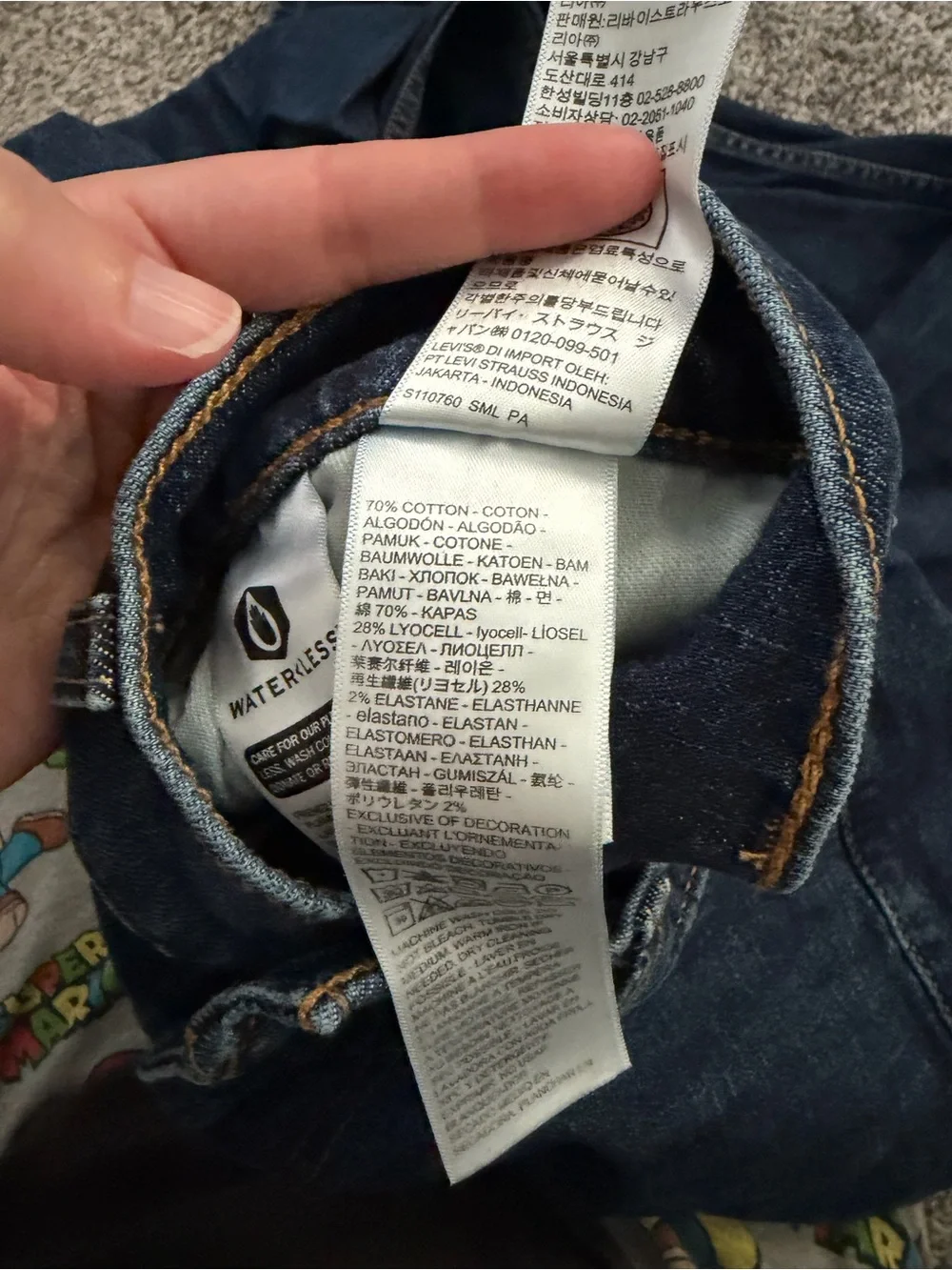 Men's Levi Strauss and Co. 514 Straight Blue Jeans Size W 32 L 32